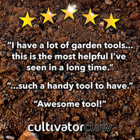 Cultivator Claws - Hand Held Gardening Tool - Black