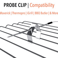 Single Hole Digital Thermometer Probe Clip - 2 Pack