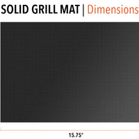 Solid Grill Mats - 2 Pack